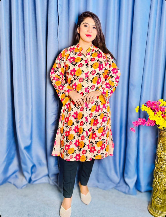 ফ্লোরাল প্রিন্ট লং কুর্তি