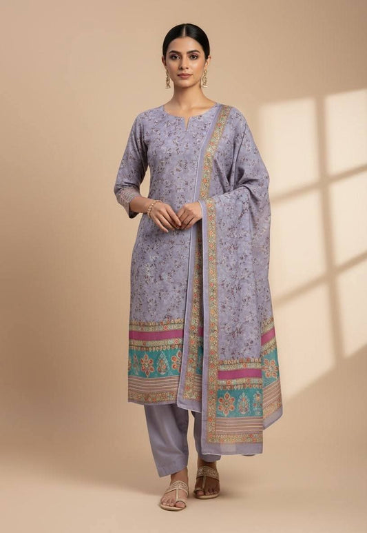 Pakistani Suit – Ditsy Floral Printed 3-Piece Set