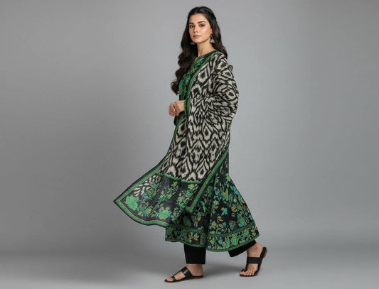 Pakistani – Bold Rose Floral Printed 2-Piece Set