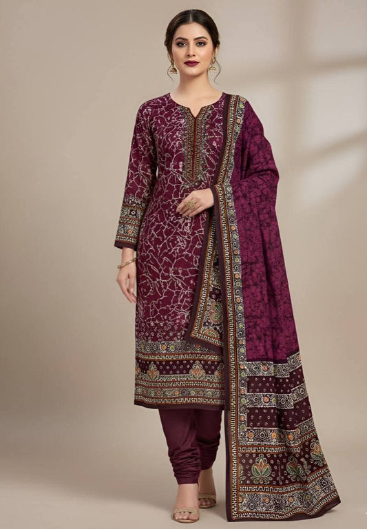 Pakistani Lawn Suit – Batik Printed 3-Piece Set